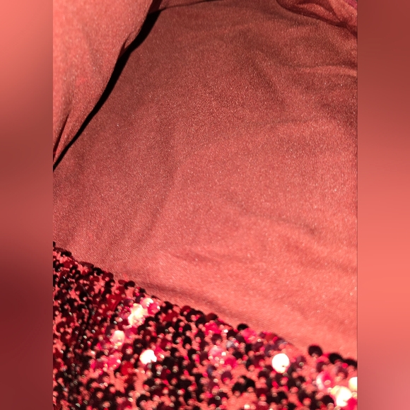 Sparkling Kate & Mallory 2x Red Sequin Dress - Picture 8 of 14